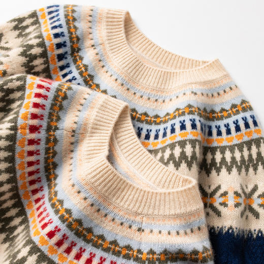 S·Y·C【花之舞】巨难做！100纯山羊绒宽松加厚毛衣女CYR240233 商品图4