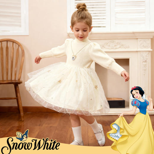 迪士尼儿童女童毛衣长袖连衣裙XD4DQ006 商品图4