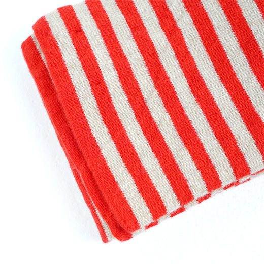 JO GORDON Smooth Narrow Stripe Scarf 羊羔毛彩色细条纹围巾 商品图3