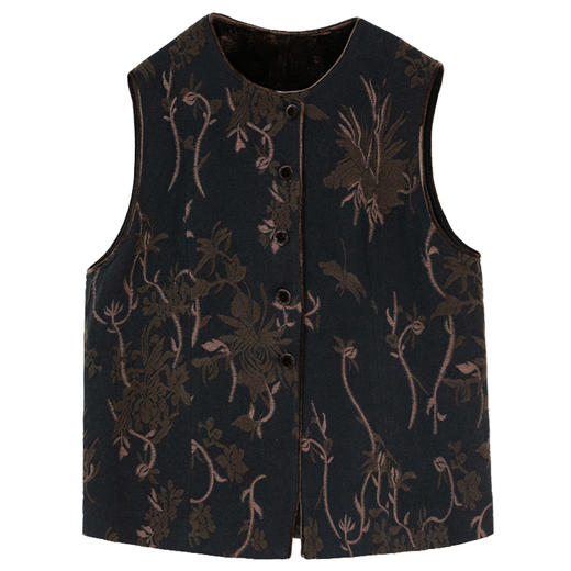 牧衣游原创 进口菊提花毛呢马夹 限量福利款 静心澜不支持会员折 商品图4