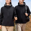 跃牌【跃LEAP-ACTIVE】秋冬冲锋衣软壳男女防风防水一体连帽加绒加厚登山服上衣2578 商品缩略图0