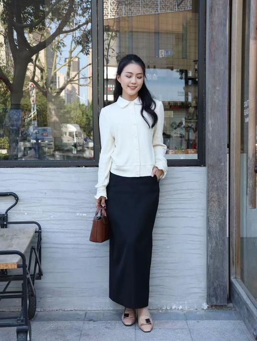 致美仙旅|减龄花边珠扣开衫 商品图1