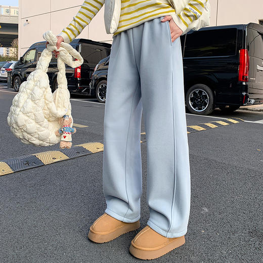 Beau Muse小暖炉加绒加厚阔腿卫裤 I 高含棉量 亲肤保暖 百搭显瘦 7色可选【爆单3-5天发货】 商品图1