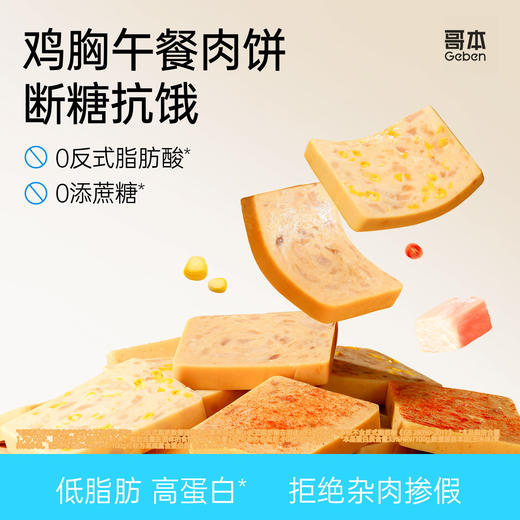 [哥本鸡胸午餐肉饼] 鸡肉含量≥90%！饱满大颗粒鸡肉添加 高蛋白低脂肪 软嫩鲜香 每袋50g 商品图0