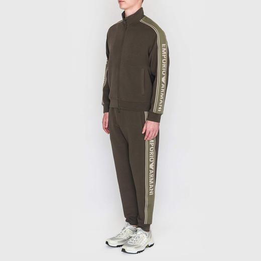 EMPORIO ARMANI 阿玛尼 男士徽标条纹 ASV 全拉链运动卫衣 EM002913 AF10013 U8120 商品图2