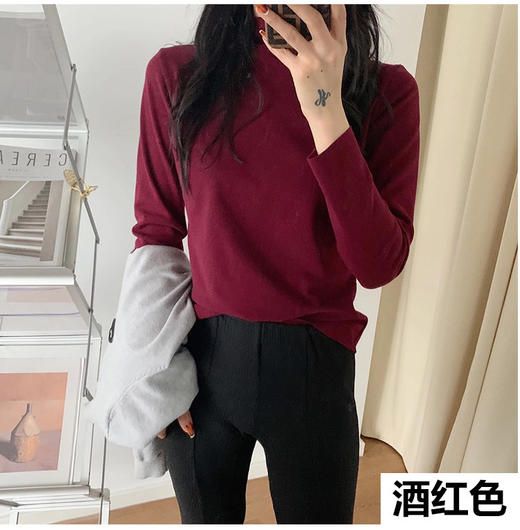 【YW】无忧购【甄选】49元/2件发热绒打底衫德绒加厚半高领贴身上衣内搭打底衫（截单后3-5天发货） 商品图8