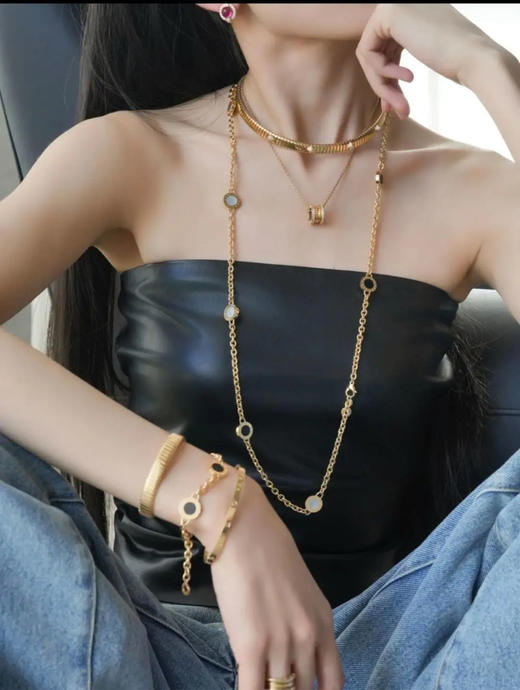 ❗宝格丽 BVLGARI系列 18k金 玛瑙 钻石 项链 商品图2