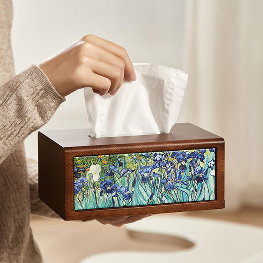 初心| 油画纸巾盒桃花芯木 商品图2