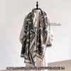 𝗔𝗨𝗖𝗵𝗿𝗶𝘀设计感印花双面围巾大披肩 ACFY110136-灰色 商品缩略图0