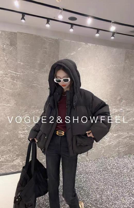 云感羽绒【羽绒服】绒子含量90% 连帽蓬松宽松羽绒服-喜出 商品图0