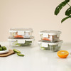 乐扣乐扣（LOCK&LOCK）耐热玻璃保鲜盒套装不锈钢盒盖系列 商品缩略图1