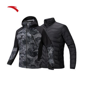 安踏中国国家地理软壳冲锋衣两件套男三合一羽绒外套152546601