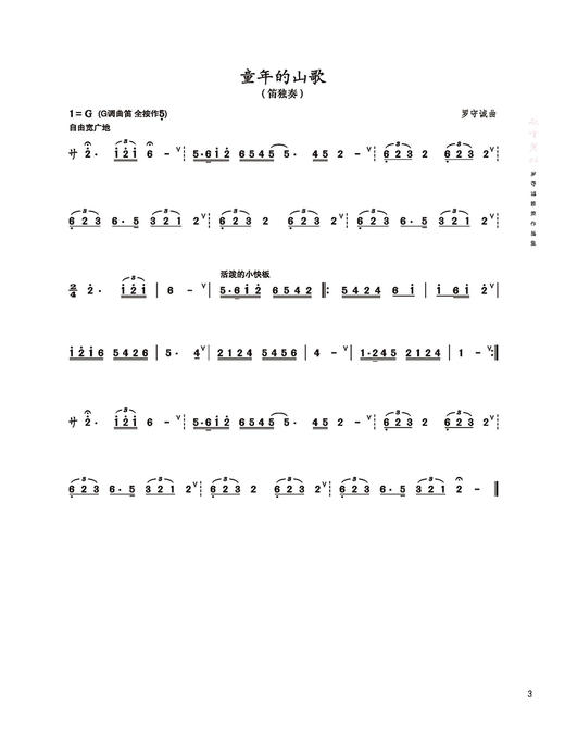 傲雪苍松——罗守诚笛箫作品精选集 扫码赠送音频 商品图5