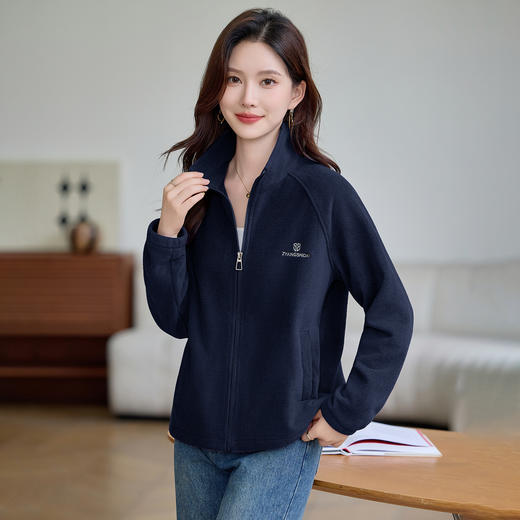 丁摩 摇粒绒外套女新款秋冬季爆款冲锋衣内胆保暖抓绒衣5ZF-7860 商品图1