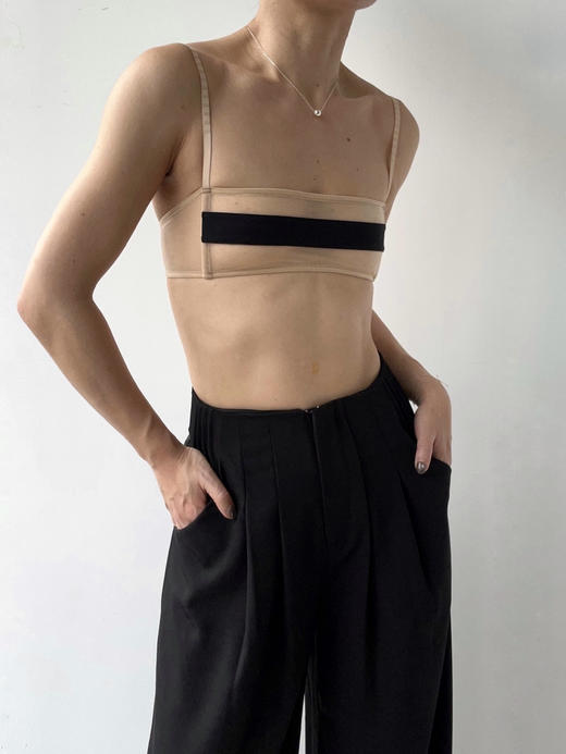 Her Senses｜重构 12B160NN 弧线网纱拼接1/2文胸  [ 黑BK01 ] 商品图4