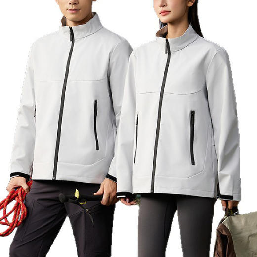 跃牌【跃LEAP-ACTIVE】新款立领软壳单层夹克冲锋衣薄款透气通勤运动跑步外套S800 商品图4