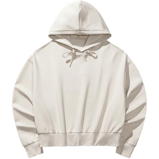 安踏连帽卫衣女装2025冬季新款宽松休闲风套头长袖上衣162538709 商品图3