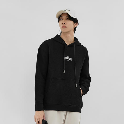 HX 冬季带帽加绒卫衣简约S106440176101/02 商品图5