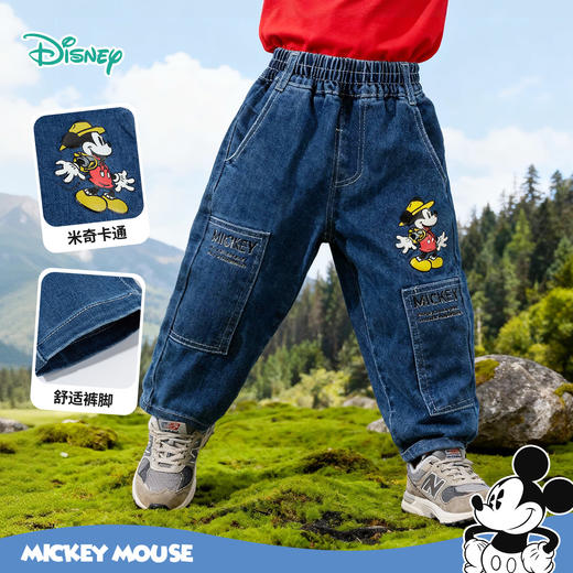 迪士尼男童秋季长裤牛仔裤233DK0604 商品图1