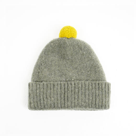 JO GORDON Brushed Plain Hat 羊羔毛彩色小球蓬蓬帽 毛线帽 商品图0