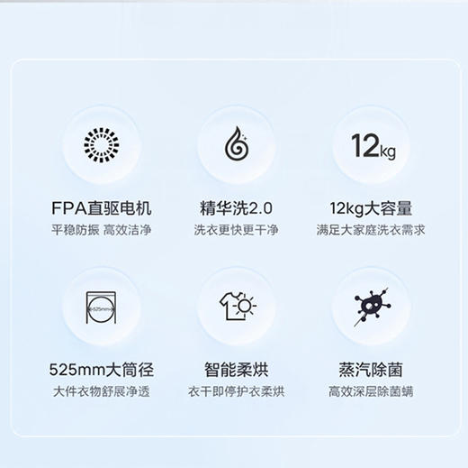 海尔（Haier）洗衣机 XQG120-HBD186PLUSLU1 商品图6