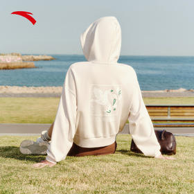 安踏连帽卫衣女装2025冬季新款宽松休闲风套头长袖上衣162538709