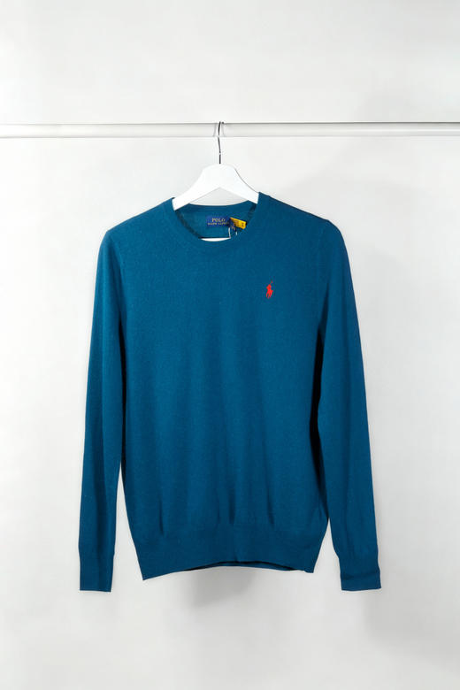 拉夫家羊毛羊绒混纺基础款圆领套头衫 商品图8