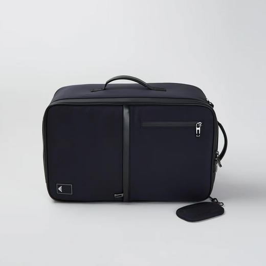 EMPORIO ARMANI 阿玛尼 男士小鹰徽标贴片尼龙双肩包 深蓝色 EM001221 AF19588 UB118 商品图3