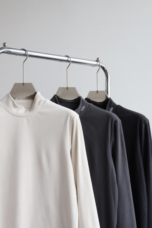 AL0 双面徳绒 小高领保暖打底长袖T恤 CX246 商品图4