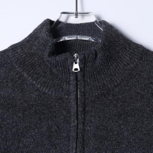 SDSA男士秋冬新款痞帅男装慵懒风简约半拉链立领毛衣百搭针织衫 商品图2