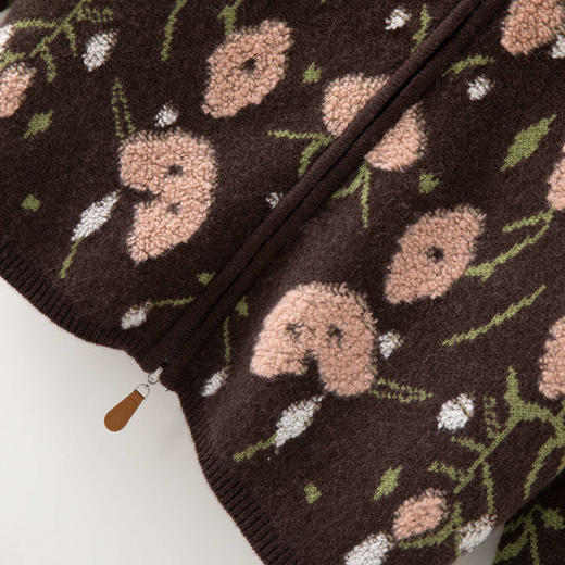 尚羊纯 羊绒衫 女纯羊绒开衫 针织连帽开衫 宽松女外套2025年秋冬 商品图1