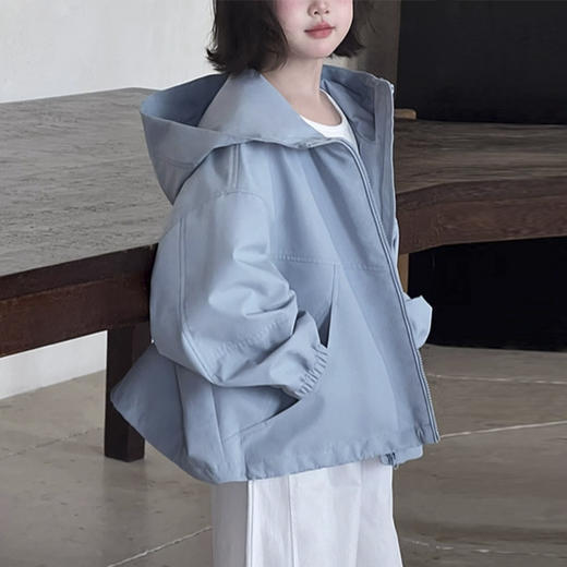 裁缝学苑TH14童装冲锋衣纸样儿童抓绒内胆软壳连帽上衣样板图纸 商品图4