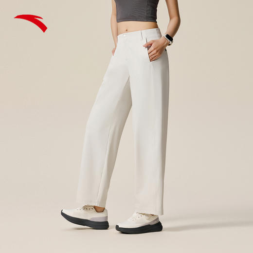 安踏舒乐直筒裤  女休闲商务长裤秋季新款通勤运动裤162537512N 商品图2
