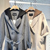 水淼秋冬新款1736连帽气质时尚休闲百搭双面呢宽松 商品缩略图3
