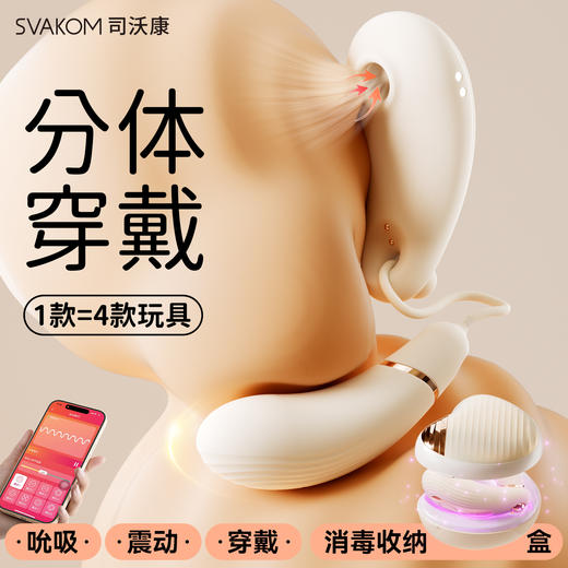 【分体穿戴 消毒收纳】SVAKOM 司沃康穿悦蓝光消毒情趣跳蛋app 商品图0