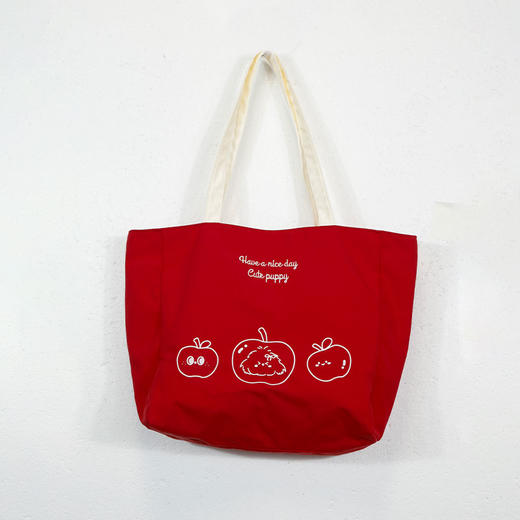 外出通勤可用大容量卷毛小狗苹果单肩包-纪念日百货门店同款167493281 商品图4