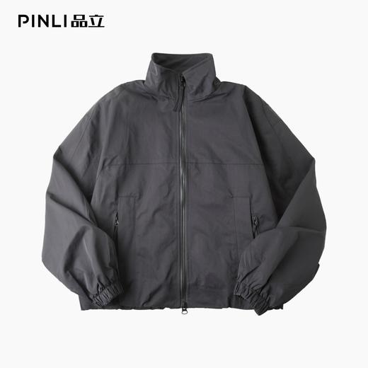 PINLI品立2025秋季新款男立领宽松夹克潮牌工装百搭休闲茄克外套GD253104005 商品图5