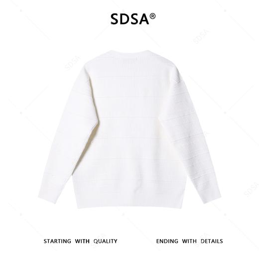 88018SDSA男士秋冬新款痞帅男装韩版简约纯色舒适褶皱圆领毛衣百搭时尚 商品图5