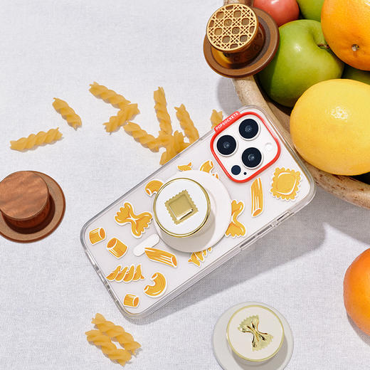 【海岸一日】一片方形饺 MAGSAFE磁吸 Round圆啪嗒系列 奢华金 食物 商品图1