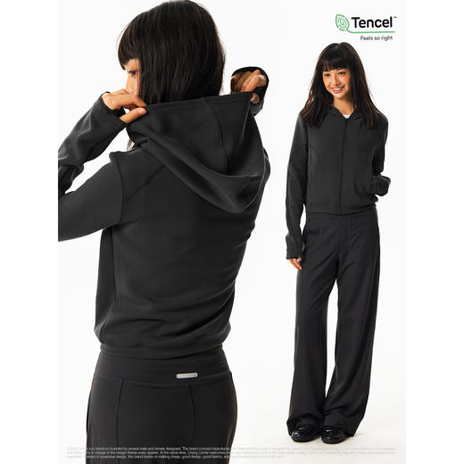 CryingCenter 健身训练短款连帽开衫运动外套 哭喊中心 商品图2