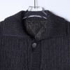 M039SDSA男士秋冬新款痞帅男装慵懒风简约纯色纽扣翻领开衫毛衣百搭 商品缩略图2