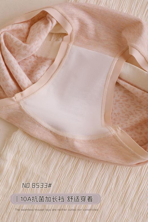 女士大版豹纹提臀高弹力无缝舒适内裤三角裤8533 商品图3