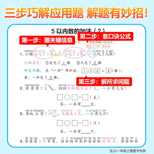 【1-6年级数学思维训练】每天10分钟晚练应用题   一二三四五六年级上册 商品图3