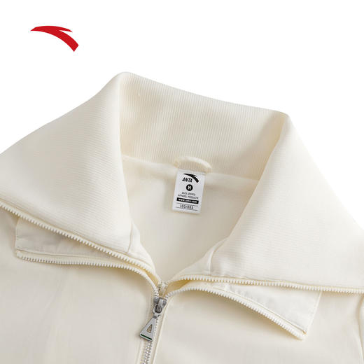 安踏易打理外套女士冬季新款休闲百搭通勤加厚运动上衣162548603 商品图2