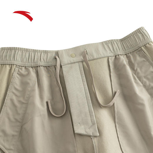 安踏美式复古梭织休闲长裤男士2025新款宽松阔腿直筒裤152548505N 商品图2