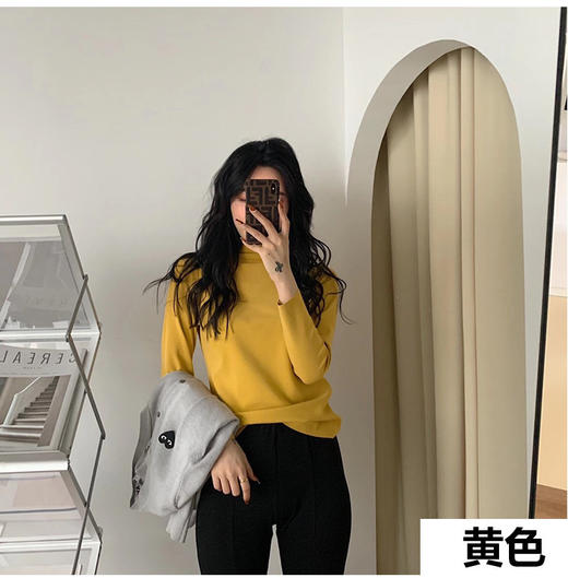 【YW】无忧购【甄选】49元/2件发热绒打底衫德绒加厚半高领贴身上衣内搭打底衫（截单后3-5天发货） 商品图10