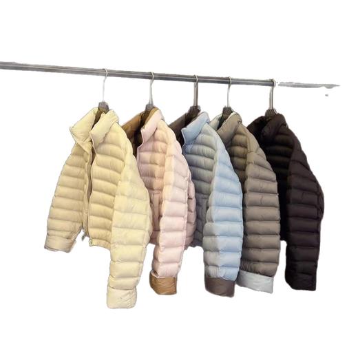 撞色立领排骨羽绒服！女款短款25冬季新90白鸭绒韩版时尚外套！ 商品图2