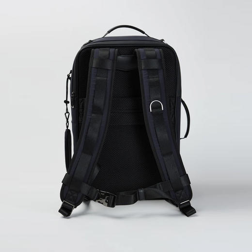 EMPORIO ARMANI 阿玛尼 男士小鹰徽标贴片尼龙双肩包 深蓝色 EM001221 AF19588 UB118 商品图2