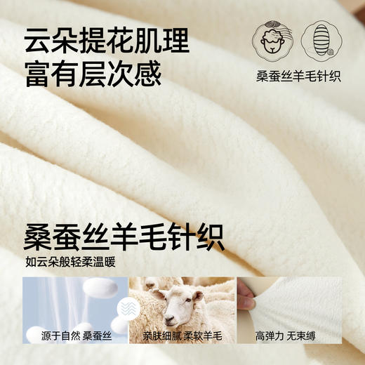 【桑蚕丝羊毛-云朵裤】逸阳秋新品高腰垂感宽松直筒休闲长裤子8127A 商品图1