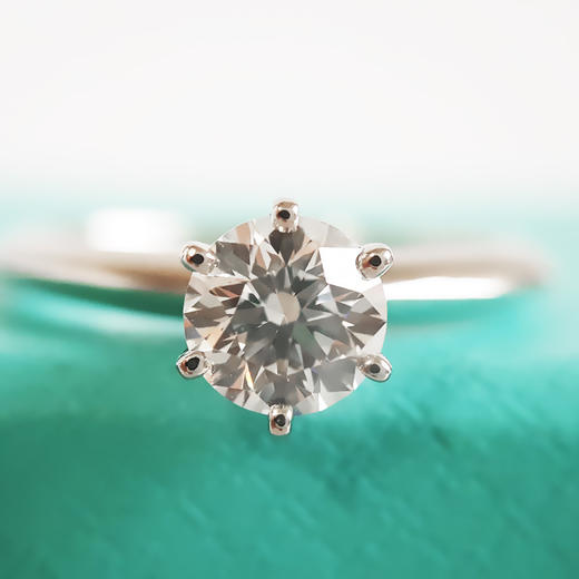 【95新】Tiffany & Co.蒂芙尼铂金六爪0.68ct钻戒52号女士301025NJM51 商品图8
